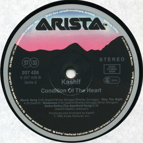 Kashif : Condition Of The Heart (LP, Album)