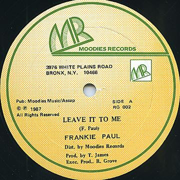 Frankie Paul : Leave It To Me (12")