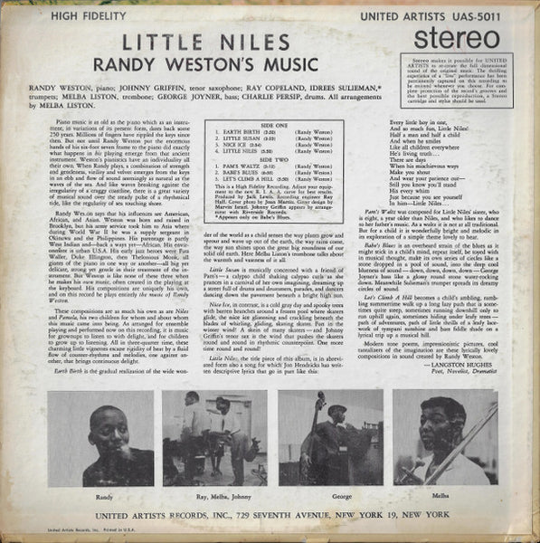 Randy Weston : Little Niles (LP, Album)