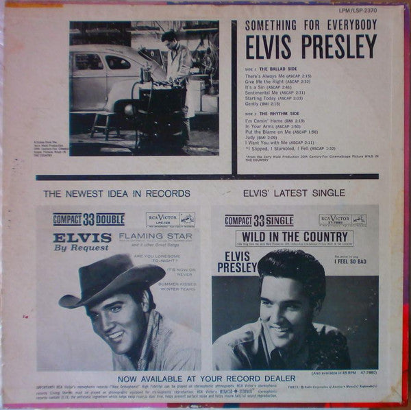 Elvis* : Something For Everybody (LP, Album, Roc)