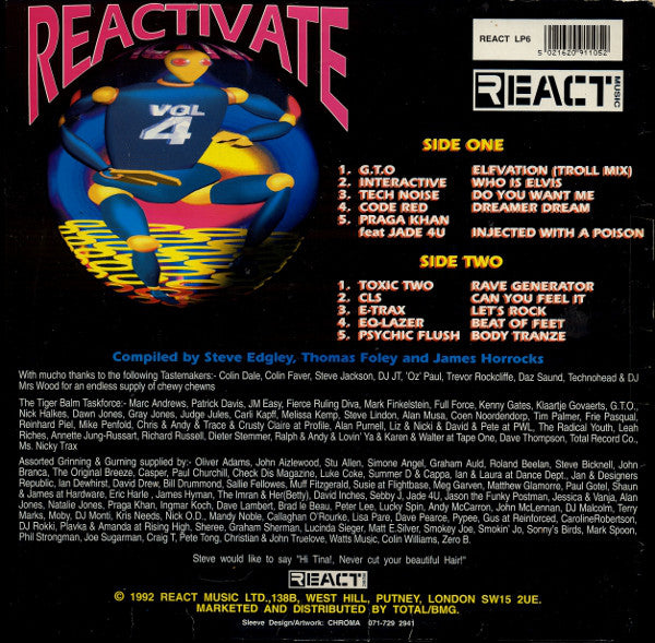 Various : Reactivate Vol 4 - Technovation (LP, Comp)