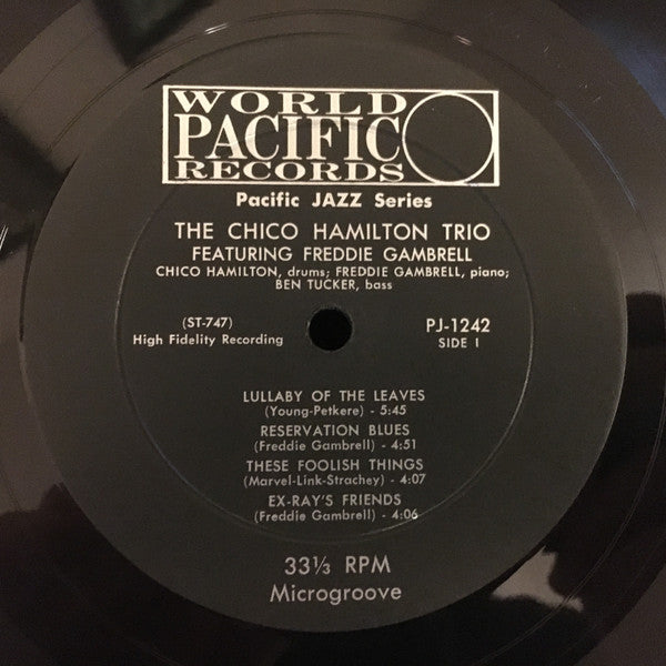 Chico Hamilton Trio* : Introducing The Piano Of Freddy Gambrell (LP, Album, Mono)