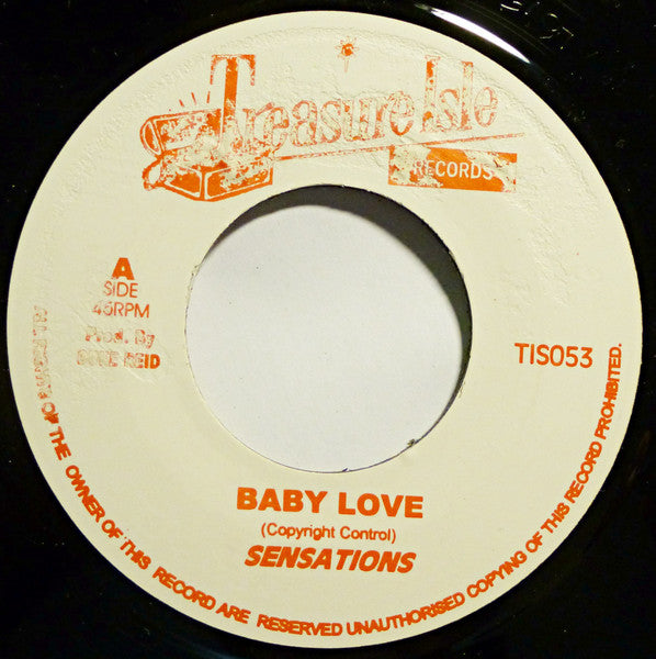 The Sensations / Hopeton Lewis & The Chosen Few : Baby Love / Boom Shaka Laka (7", RE)