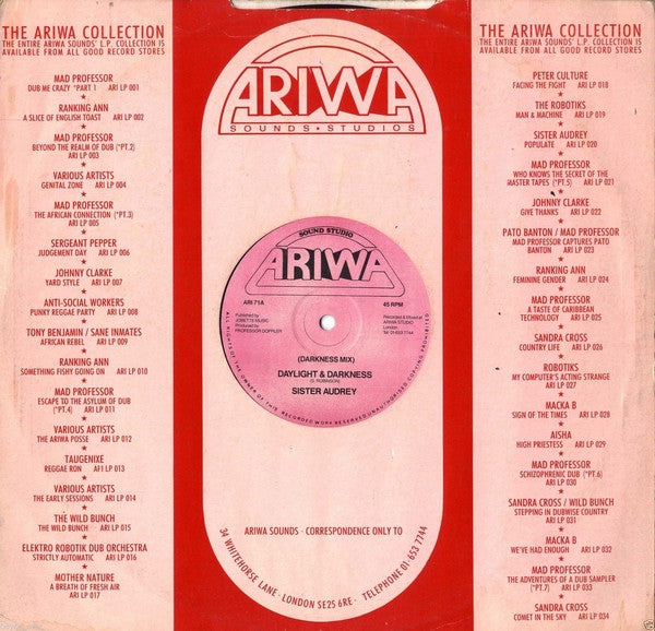 Sister Audrey : Daylight & Darkness (12", Single)