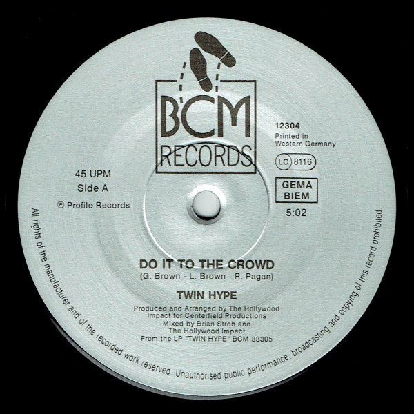 Twin Hype : Do It To The Crowd (12")