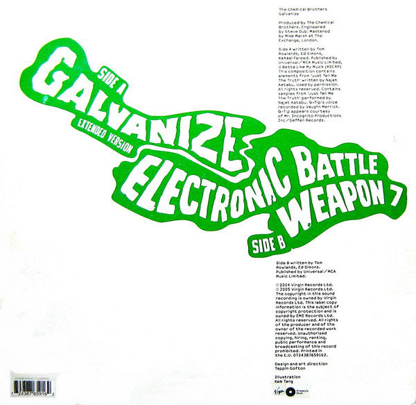 The Chemical Brothers : Galvanize (12", Single)