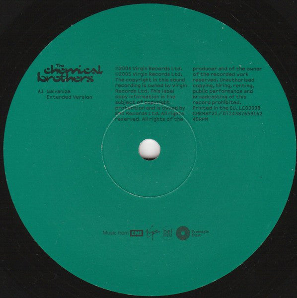 The Chemical Brothers : Galvanize (12", Single)