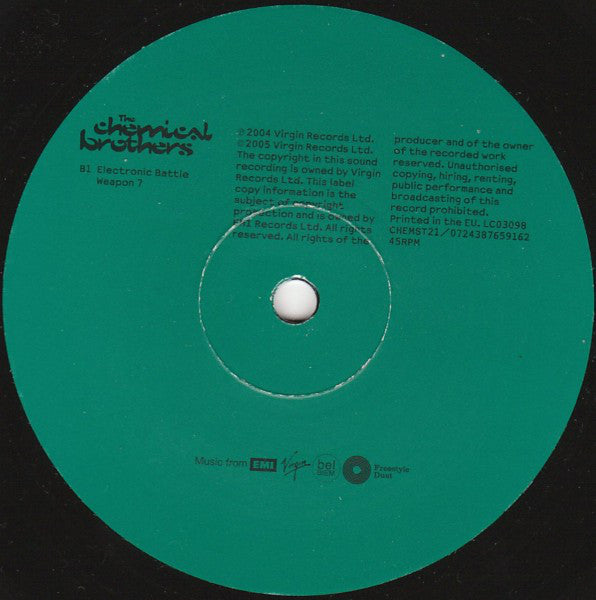 The Chemical Brothers : Galvanize (12", Single)