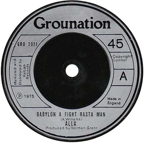 Alla (4) : Babylon A Fight Rasta Man (7")