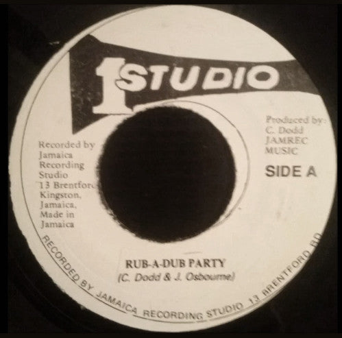 Johnny Osbourne & Sound Dimension : Rub-A-Dub Party (7", M/Print)