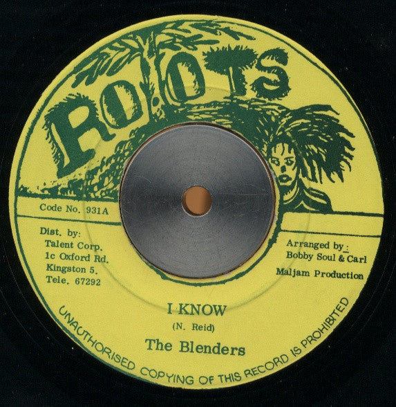The Blenders (20) : I Know (7")
