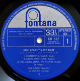 Eric Dolphy = エリック・ドルフィー* : Last Date = ラスト・レコーディング (LP, Album, Ltd, RE)