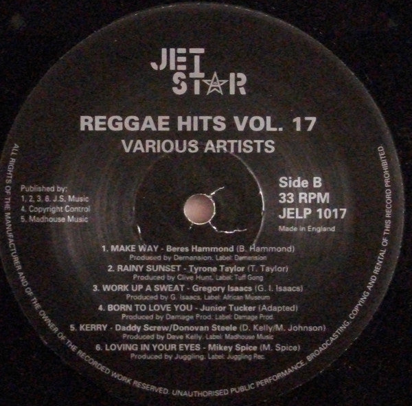 Various : Reggae Hits Volume 17 (LP, Comp)
