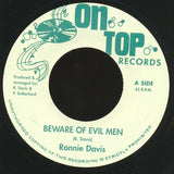 Ronnie Davis : Beware Of Evil Men (7", RE)