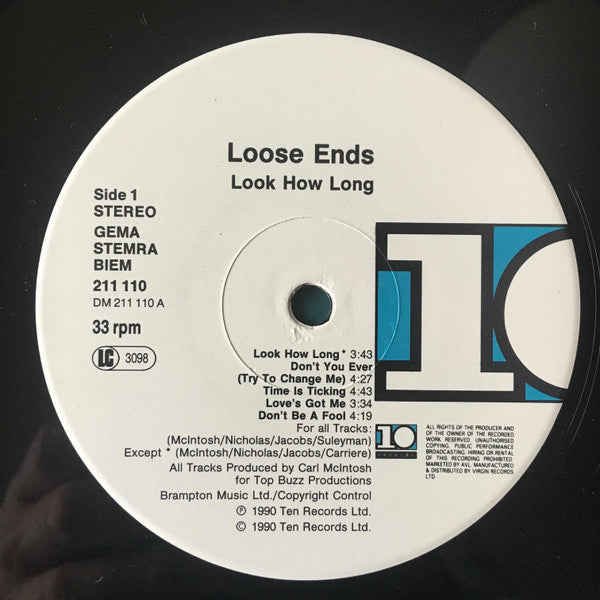 Loose Ends : Look How Long (LP, Album)