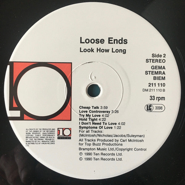 Loose Ends : Look How Long (LP, Album)