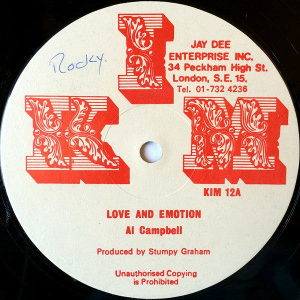 Al Campbell : Love And Emotion (12")
