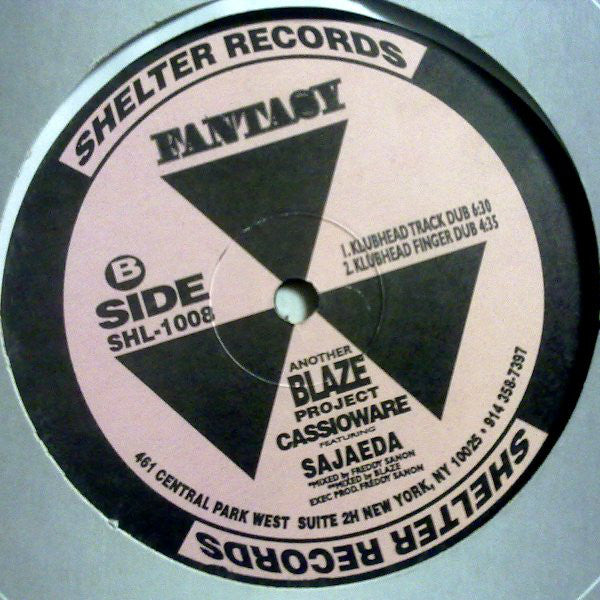 Cassio Ware Featuring Sajaeda : Fantasy (12")