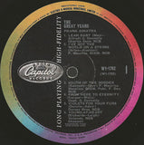 Frank Sinatra : The Great Years (3xLP, Comp, Mono)