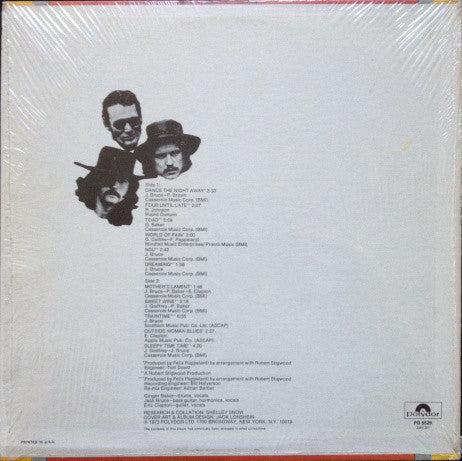Cream (2) : Off The Top (LP, Comp, Promo, Off)