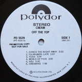Cream (2) : Off The Top (LP, Comp, Promo, Off)