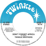 Twinkle Brothers : Don't Forget Africa (7", RP)