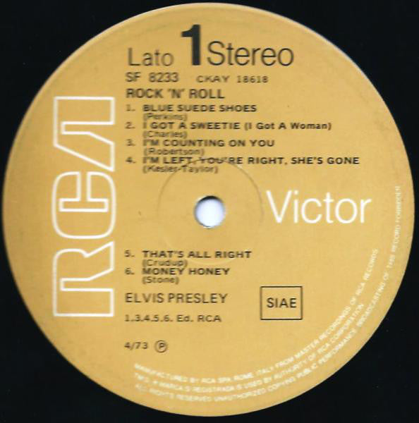 Elvis Presley : Rock 'N' Roll (LP, Album, RE, Tan)