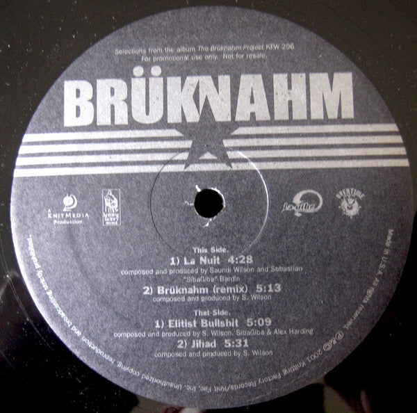 Brüknahm : Selections From The Album The Brüknahm Project KFW 296 (12")