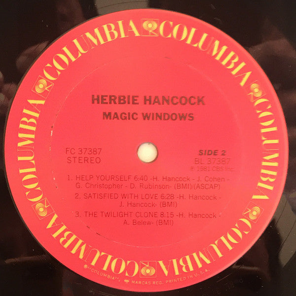 Herbie Hancock : Magic Windows (LP, Album, Pit)