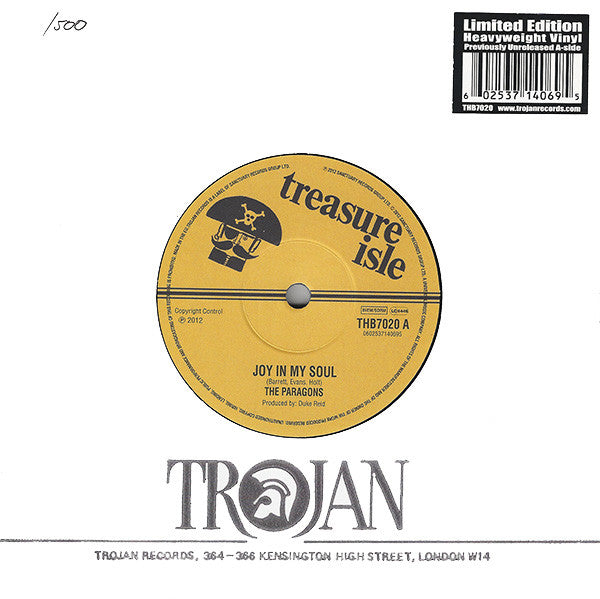 The Paragons / The Techniques : Joy In My Soul / Travelling Man (7", Ltd, Pre)