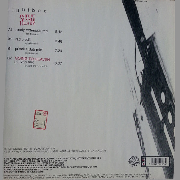Lightbox : Are You Ready (12")