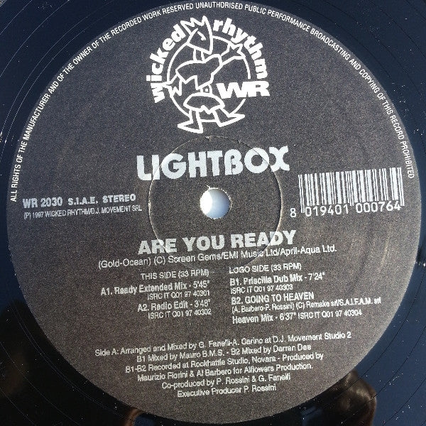 Lightbox : Are You Ready (12")