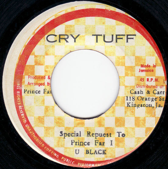U Black : Special Repuest To Prince Far I (7")