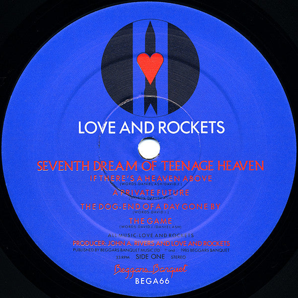 Love And Rockets : Seventh Dream Of Teenage Heaven (LP, Album, Gat)