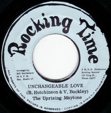Vernon Maytone : Unchangeable Love (7")