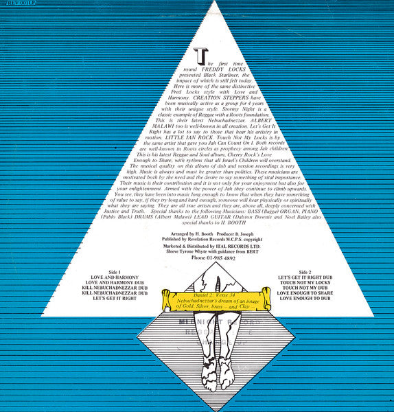 Fred Locks & The Steppers* : Nebuchadnezzar King Of Babylon (Fred Locks Meets Creators) (LP)