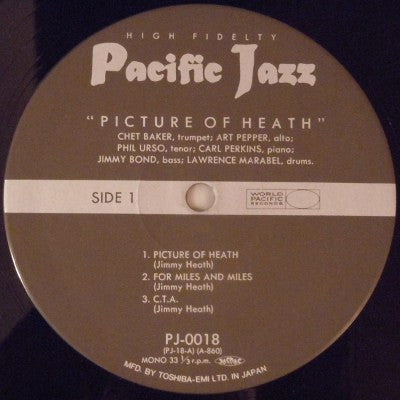 Chet Baker • Art Pepper • Phil Urso : Picture Of Heath (LP, Album, Mono, RE)