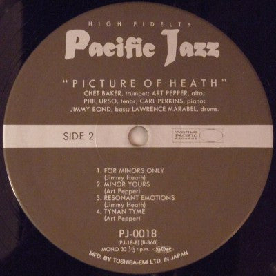 Chet Baker • Art Pepper • Phil Urso : Picture Of Heath (LP, Album, Mono, RE)