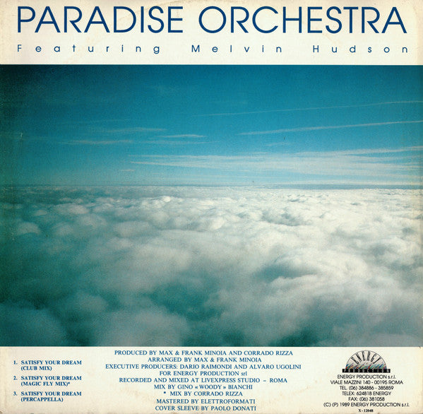 Paradise Orchestra : Satisfy Your Dream (12")