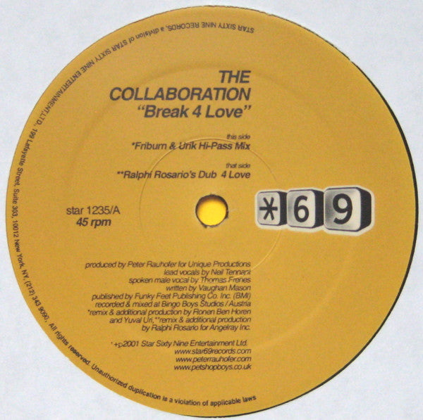 Peter Rauhofer + Pet Shop Boys = The Collaboration (2) : Break 4 Love (Part 3) (12", Single)
