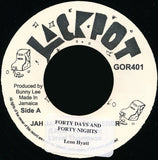 Leon Hyatt : Forty Days And Forty Nights (7", RE)