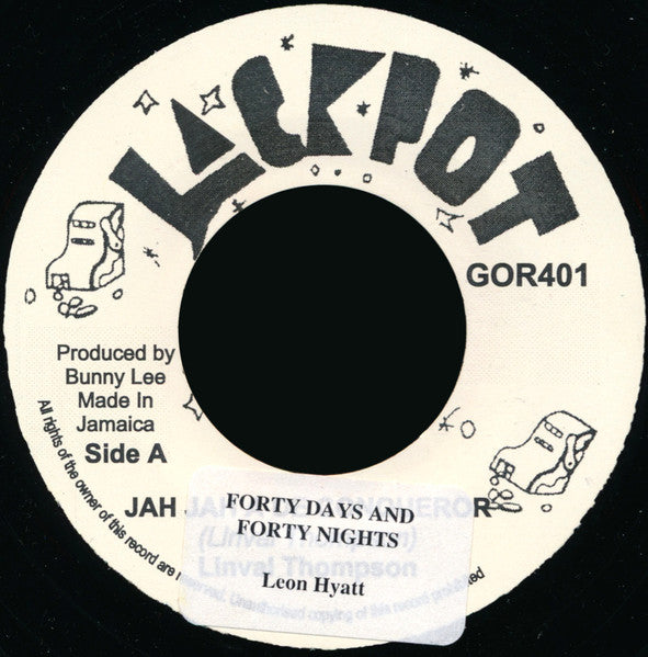 Leon Hyatt : Forty Days And Forty Nights (7", RE)