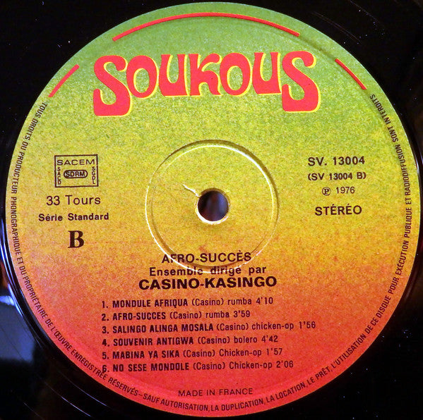 Casino-Kasingo* : Afro-Succes (LP)