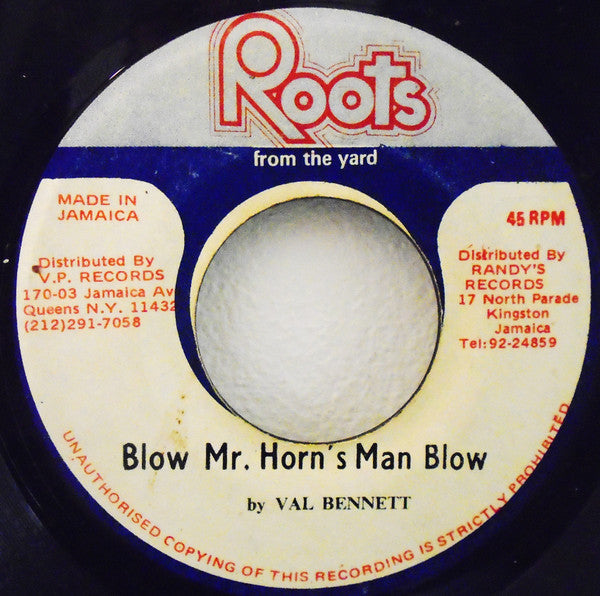 Val Bennett : Blow Mr. Horn's Man Blow (7")