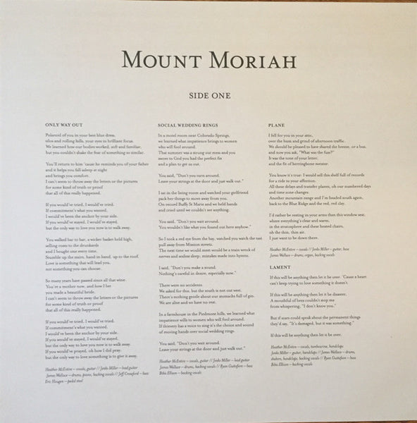 Mount Moriah : Mount Moriah (LP, Album)