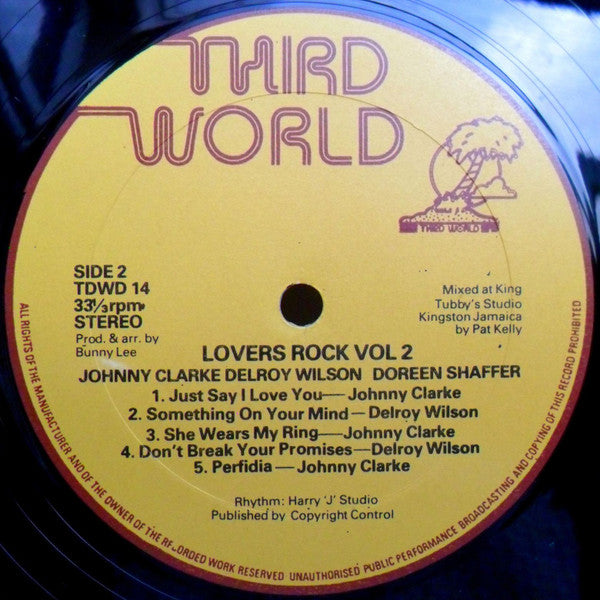 Johnny Clarke, Delroy Wilson, Doreen Shaffer : Lovers Rock Vol. 2 (LP, RE)