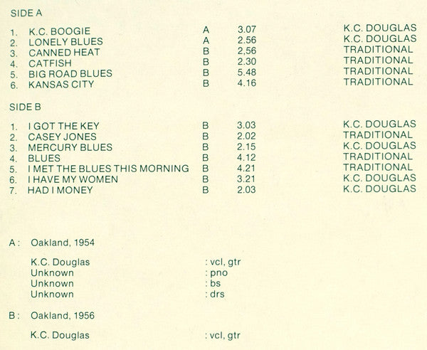 K.C. Douglas : Mercury Boogie (LP, Album, Comp)