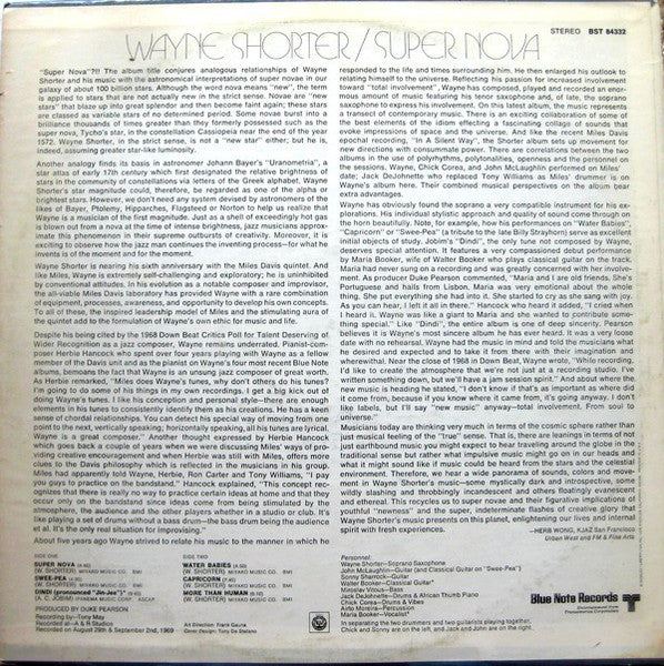 Wayne Shorter : Super Nova (LP, Album, RE, All)