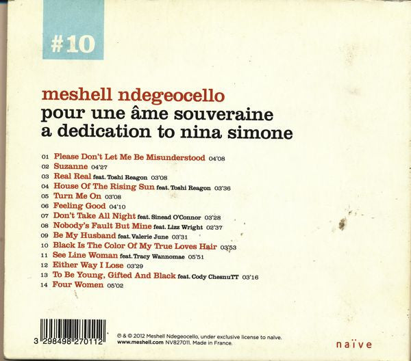 Meshell Ndegeocello* : Pour Une Âme Souveraine A Dedication To Nina Simone (CD, Album)