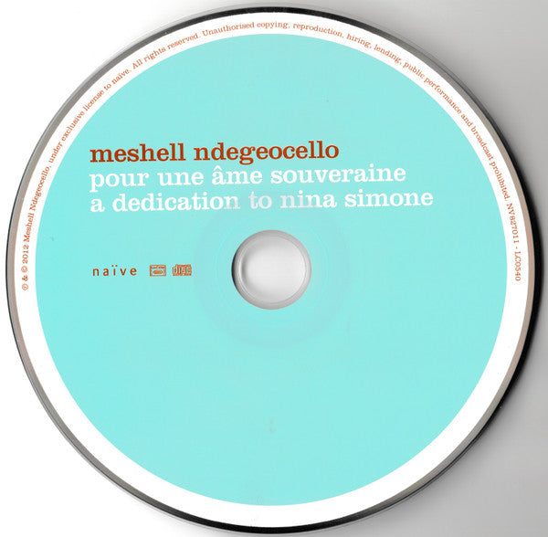 Meshell Ndegeocello* : Pour Une Âme Souveraine A Dedication To Nina Simone (CD, Album)